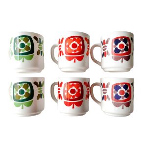 Tasses Mobil 70s Arcoroc