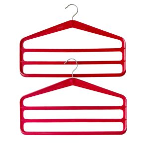 Cintres rouges pantalons Miflex