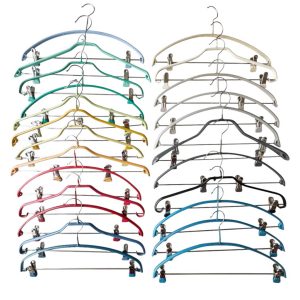 24 cintres gainés 70s multicolores