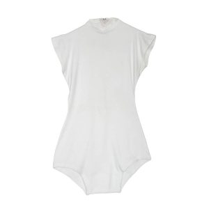 Ensemble blanc justaucorps jupe