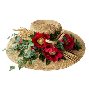 Capeline fleurs et blés Marie Mercié