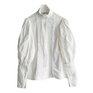 Blouse coton dentelle Laura Ashley