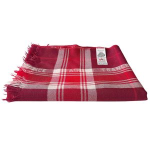 Plaid laine Air France Tartan rouge