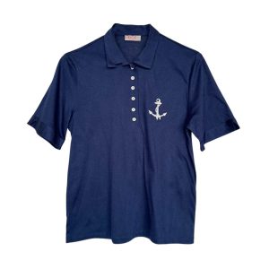 Polo ancre marine Pierbé coton