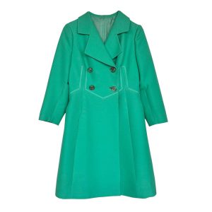 Manteau vert couture 70s Henry Jean