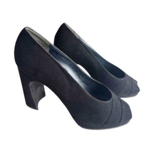 Escarpins daim noir Sidonie Larizzi