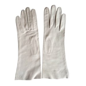 Gants cuir blancs Barr