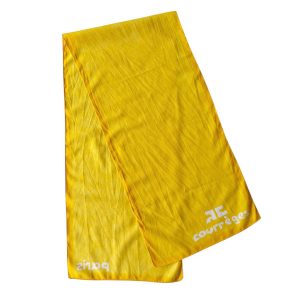 Echarpe coton jaune Courrèges