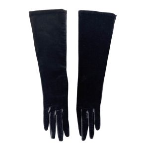 Gants longs noirs Chanut