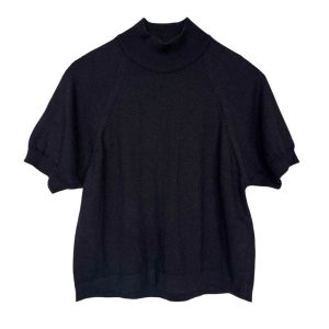 Mini pull noir Rodier manches courtes