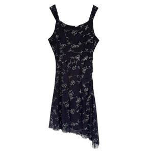 Robe noire élasthanne lurex here there