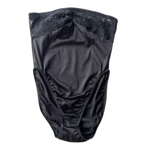 Body noir bustier uni