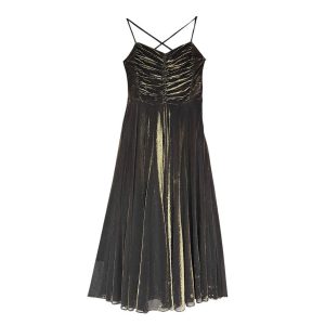 Robe longue or Ted Lapidus