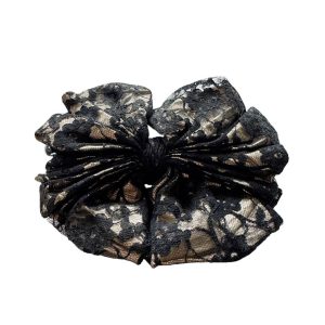 Grosse barette or et dentelle