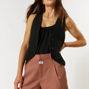 Short tailleur rose-marron | Brooklyn