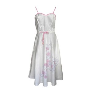 Robe à bretelles en coton