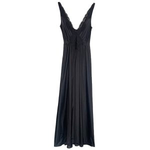 Long black nightgown 80s