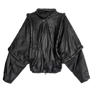 Blouson cuir noir 80s