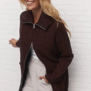 Destiny | Veste tricot mélange de mauve