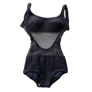 Maillot de bain résille noir 50s﻿