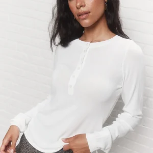 Cassini | Chandail henley blanc