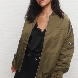Charlotte | Blouson aviateur vert