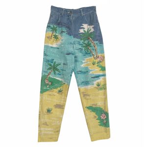 Jean denim palmiers 80s