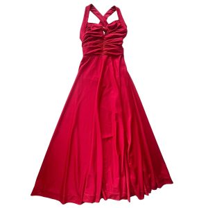 Robe longue rouge 70s