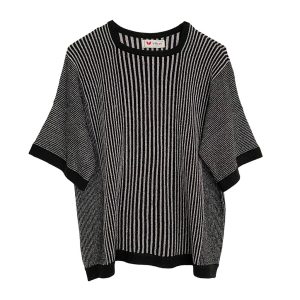 Pull noir et argent en lurex Vitos