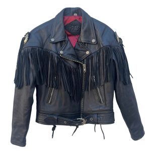 Blouson cuir noir moto