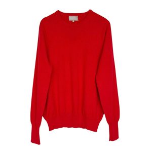 Pull cachemire rouge Bompard