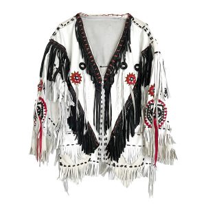 Veste artisanale Indienne en cuir