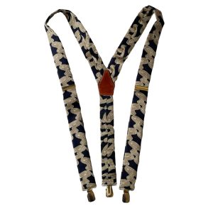 Bretelles cuir et satin