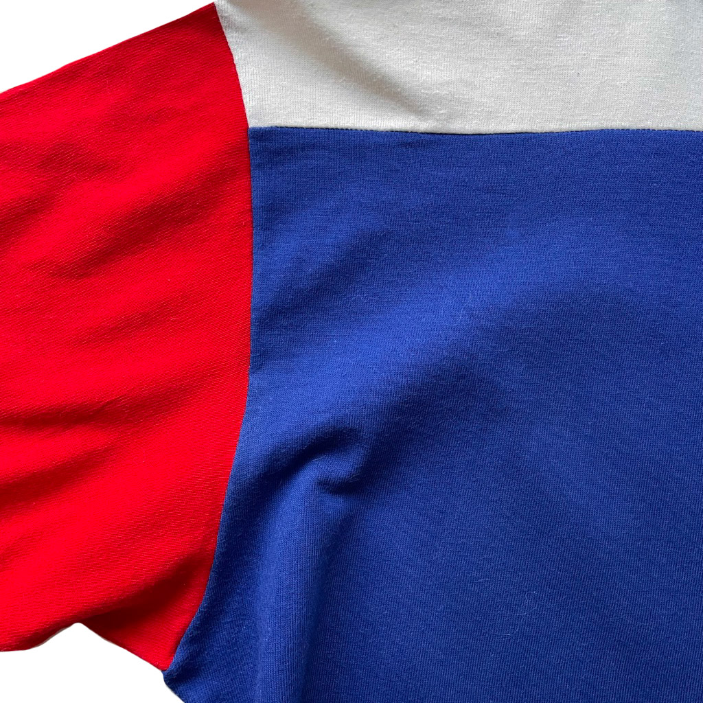 Tshirt cycliste coton bleu rouge – Image 7