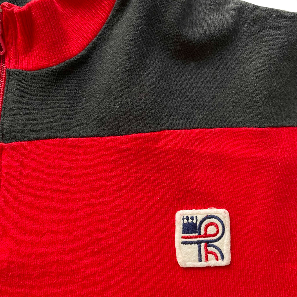 Tshirt cycliste coton noir rouge blanc – Image 5