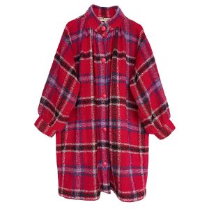 Manteau tartan Yves Saint Laurent