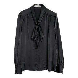 Blouse soie noire Catherine Fardin