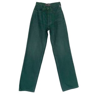 Jean vert Versace taille haute