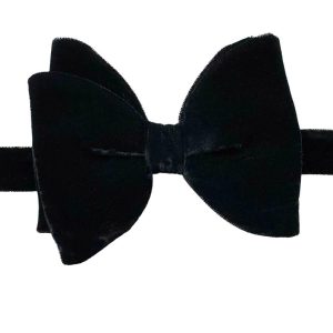 Large noeud papillon velours noir