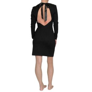 Robe noire Victoire lainage