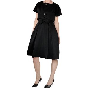 Robe noire bolero Maryse Monin 50s