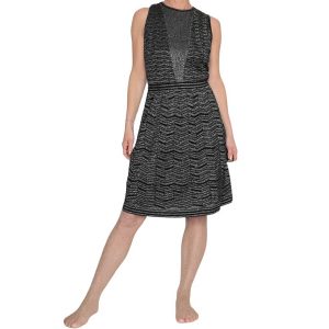 Robe maille Missoni lurex argent