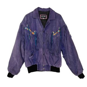 Blouson daim violet Okinawa