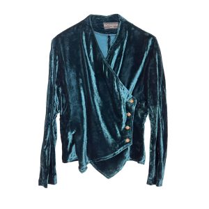 Top panne de velours Hexagone