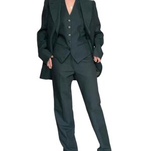 Costume trois pieces vert