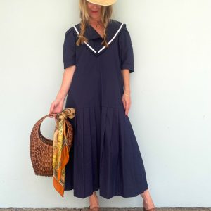 Robe navy Laura Ashley 90s