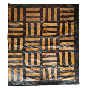 Plaid cuir bicolore 70s