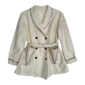 Veste flanelle coton ivoire 50s