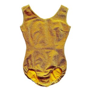 Body lurex doré 60s