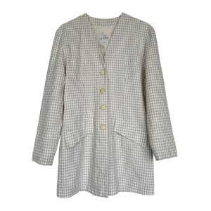 Veste 80s vichy beige La City